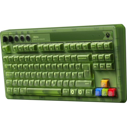 Teclado 8BitDo Retro Mechanical Xbox Edition mecánico QWERTZ con RGB y hot-swappable