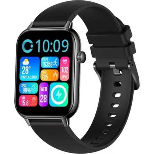 Colmi C28 Bluetooth 1,93" Negro Talla Única Pulsómetro Monitor Sueño