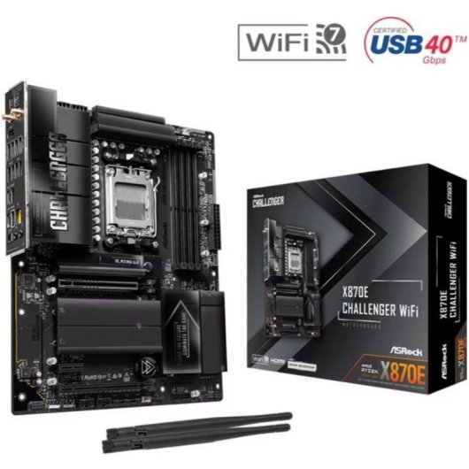 Placa Base AsRock X870E Challenger AMD X870E AM5 DDR5 ATX WiFi 6E PCIe 5.0