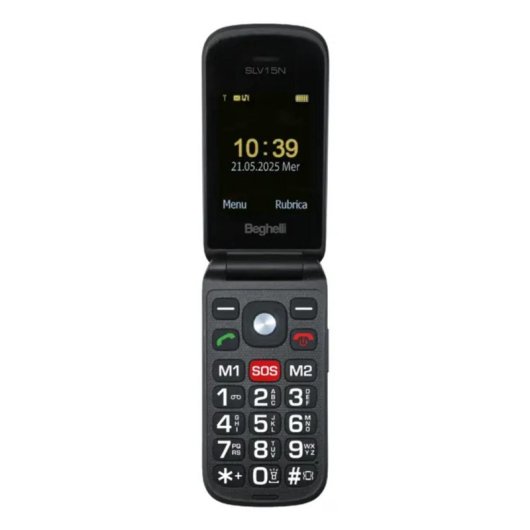 Teléfono móvil Beghelli 9137N Concha Dual SIM 2.4" 1.3 MP Negro