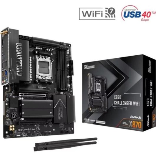 Schede Madri AsRock X870 Challenger AMD X870 AM5 DDR5 ATX WiFi 7 PCIe 5.0 Bluetooth