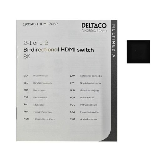 Deltaco HDMI-7052 Video-Switch 3 Eingänge 3 Ausgänge 8K Ultra HD