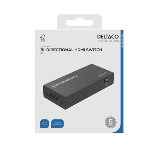 Deltaco HDMI-7052 Video-Switch 3 Eingänge 3 Ausgänge 8K Ultra HD