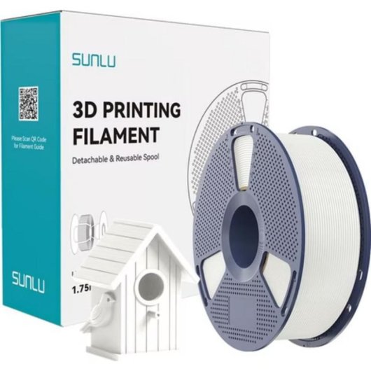 Filamento ASA Sunlu ASA W Blanco 1,75 mm Alta Resistencia UV