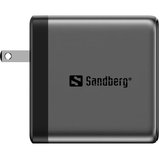 Caricatore Sandberg Travel Charger PD100W Display USB-C e USB-A
