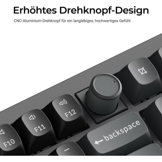Tastatur Keychron V6 Ultra mechanisch 100% QWERTZ mit Silk POM Red Switches und RGB