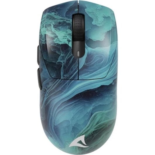 Ratón Sharkoon SKILLER SGM25W Gaming RF Wireless USB 12000 DPI Azul Turquesa