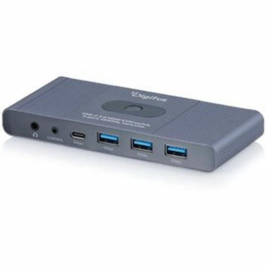 Conmutador KVM Digitus USB-C 3.0 HDMI 2 Puertos 4K60Hz Core Line