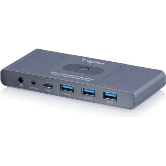 Conmutador KVM Digitus USB-C 3.0 HDMI 2 Puertos 4K60Hz Core Line