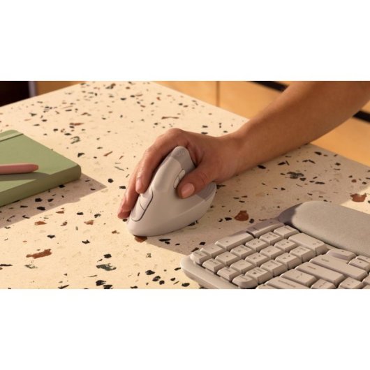 Souris Logitech Lift Ergonomique Bluetooth 4000 DPI Beige Sand