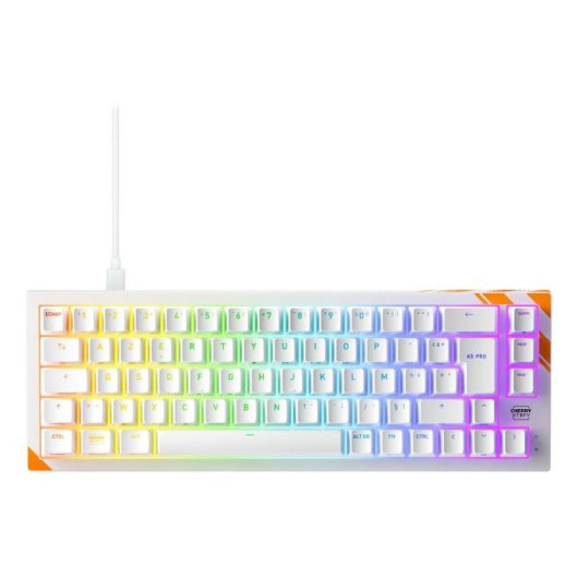 Tastatur Cherry K5 PRO TMR Kompakt AZERTY Magnetisch RGB USB abnehmbar