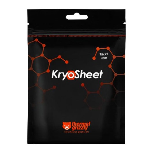 Parche térmico Thermal Grizzly KryoSheet Grafeno 75 x 72 mm