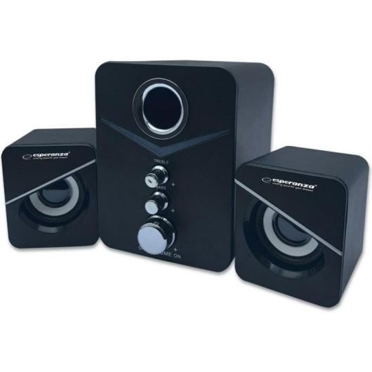Altavoces Esperanza Stereo USB 6W 2.1 Canal avec montage mural