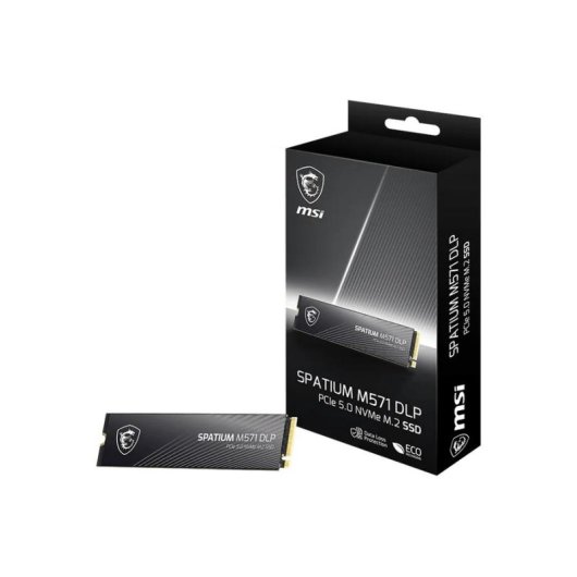 Disco Duro MSI Spatium M571 DLP 4TB M.2 PCIe 5.0 NVMe 14500MB/s