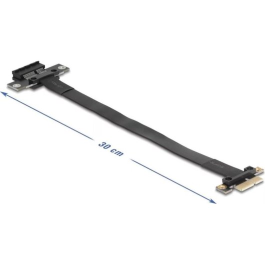 Cabo Riser PCI Express x1 Delock 81297 0,3 m Preto