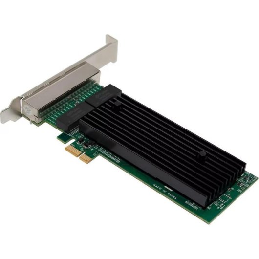 Netzwerkkarte MicroConnect MC-PCIEX1-82575-Q PCIe x1 4 Ports Gigabit Ethernet Schwarz