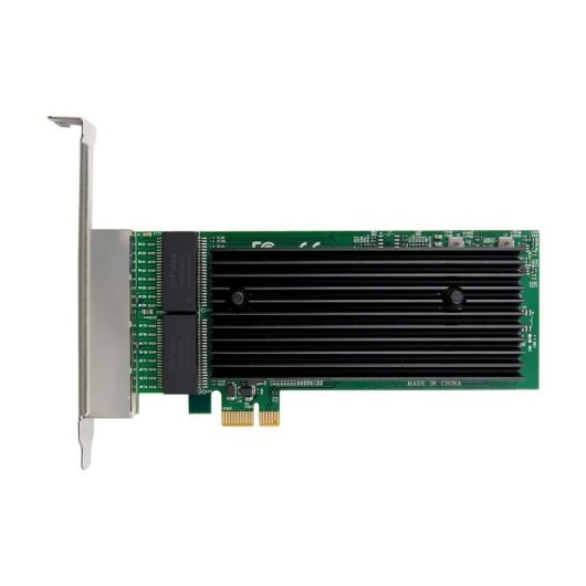 Netzwerkkarte MicroConnect MC-PCIEX1-82575-Q PCIe x1 4 Ports Gigabit Ethernet Schwarz