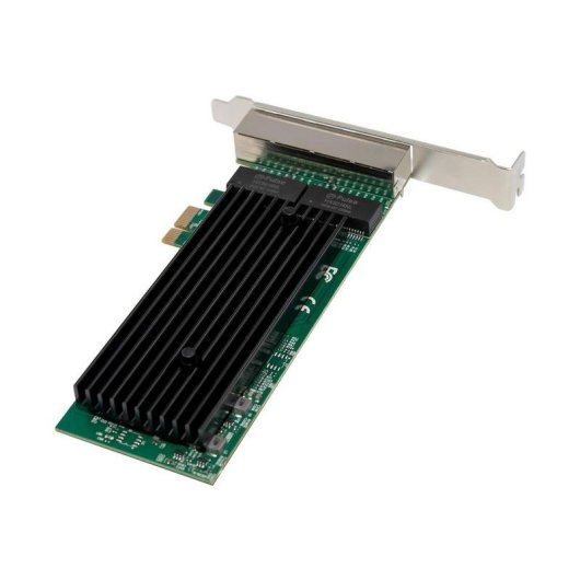 Netzwerkkarte MicroConnect MC-PCIEX1-82575-Q PCIe x1 4 Ports Gigabit Ethernet Schwarz