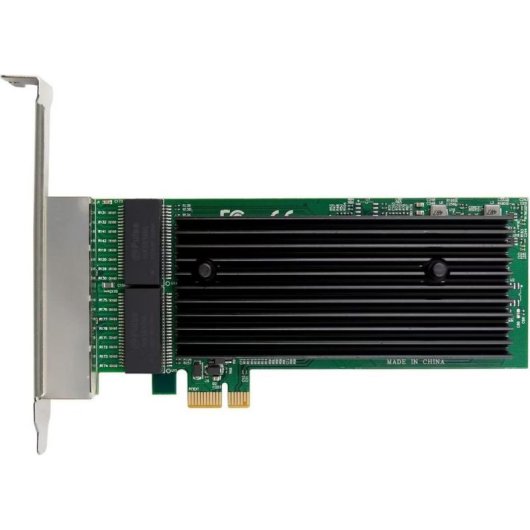 Netzwerkkarte MicroConnect MC-PCIEX1-82575-Q PCIe x1 4 Ports Gigabit Ethernet Schwarz