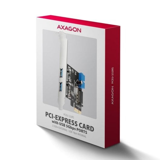 Tarjeta de Interfaz Axagon PCEU-232RS PCIe a USB 3.2 Gen 1