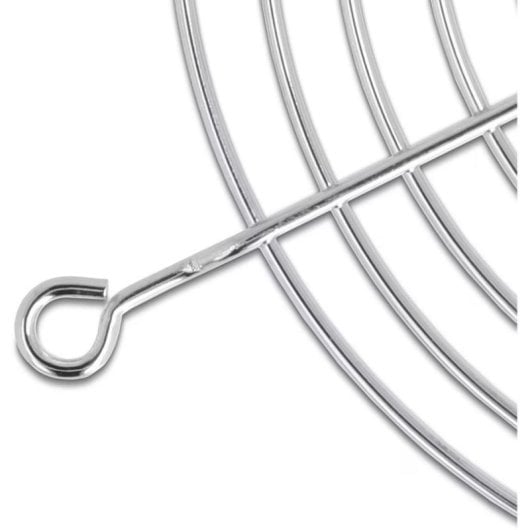 Gripper de Lüftergitter Delock 60mm Metall Silber
