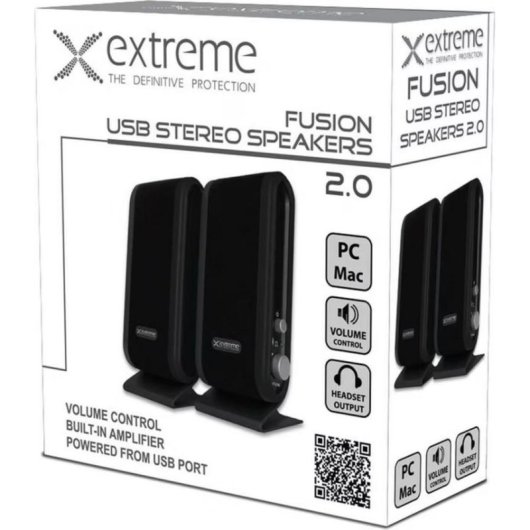 Altavoces Extreme XP102 Fusion con conexión USB y jack 3.5mm, 4W y control