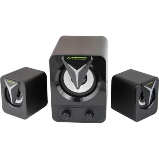 Altoparlanti Esperanza PC 2.1 USB 10W con LED RGB e controllo volume