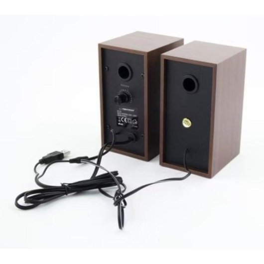 Haut-parleurs ESP en bois USB 2.0 6W avec contrôle du volume