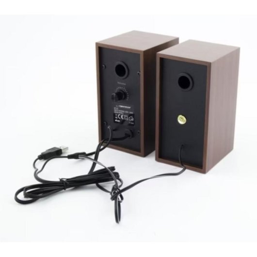 Haut-parleurs ESP en bois USB 2.0 6W avec contrôle du volume