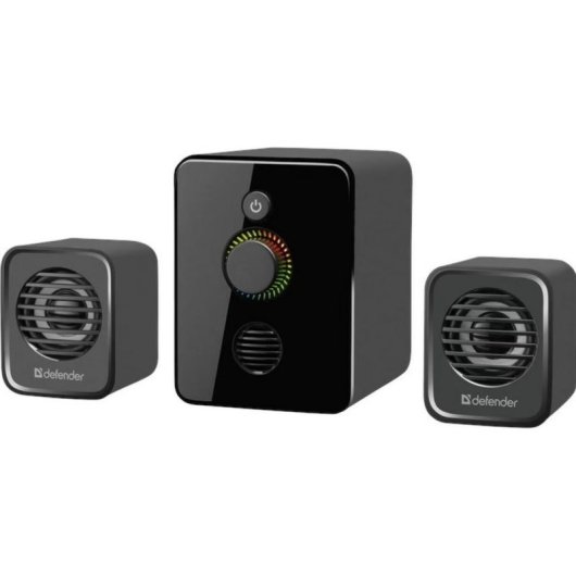 Altavoces Defender PC 2.1 USB 11W con amplificador externo y luz LED