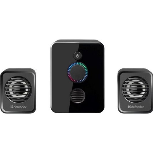Altavoces Defender PC 2.1 USB 11W con amplificador externo y luz LED