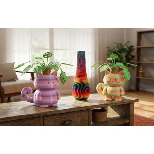 Filamento PLA Sunlu PLA R 01 Regenbogen 1,75 mm Multicolor 1 kg de Peso