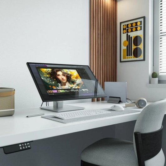 Monitor Alogic Clarity Fold Touch 27" UltraHD 4K 60Hz IPS Tátil HDR400 Altura Ajustável