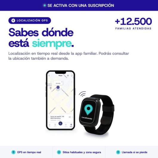 Seniordomo · Reloj De Protección Con Teleasistencia Localizador Gps, Caídas Y Botón De Ayuda Sos
