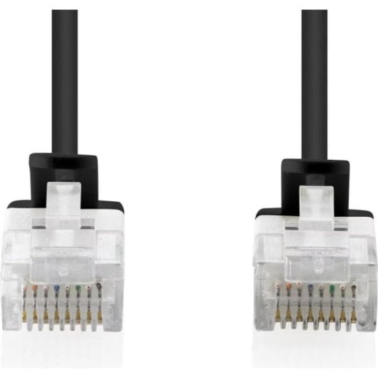 Cavo di Rete Digitus CAT6 U/UTP Slim 0.30m Nero 10 Unità