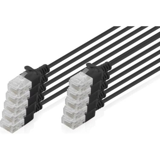 Cavo di Rete Digitus CAT6 U/UTP Slim 10x2m Nero
