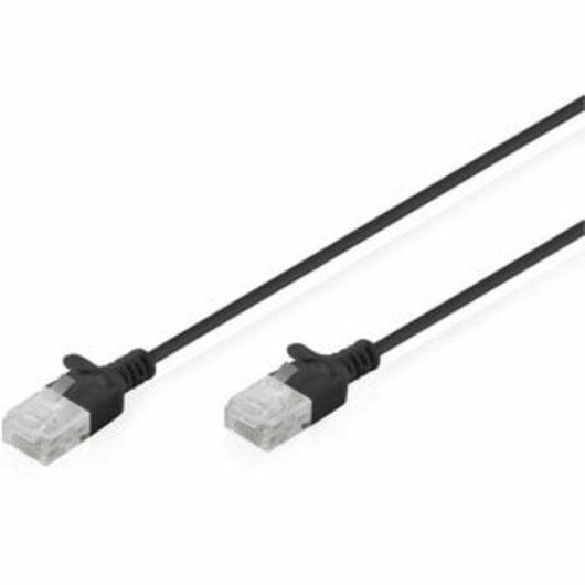 Cavo di Rete Digitus CAT6 U/UTP Slim Patch 1 m Nero LSZH