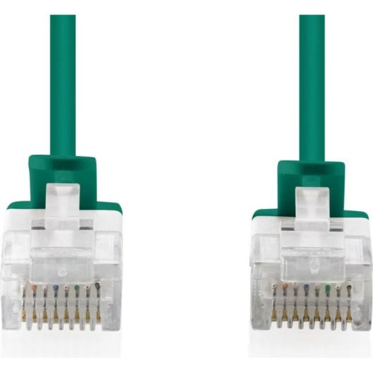 Netzwerkkabel Digitus CAT6 U/UTP Slim Patch 15m Grün