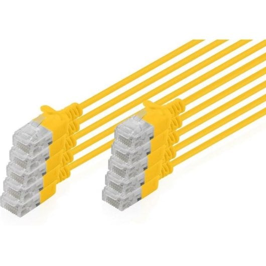 Cavo di Rete Digitus CAT6 U/UTP Slim Patch 10x1m Giallo