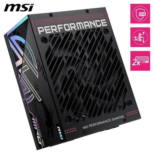 Fuente de Alimentación MSI MPG Ai1600TS 1600W Certificación 80+ Titanium modular