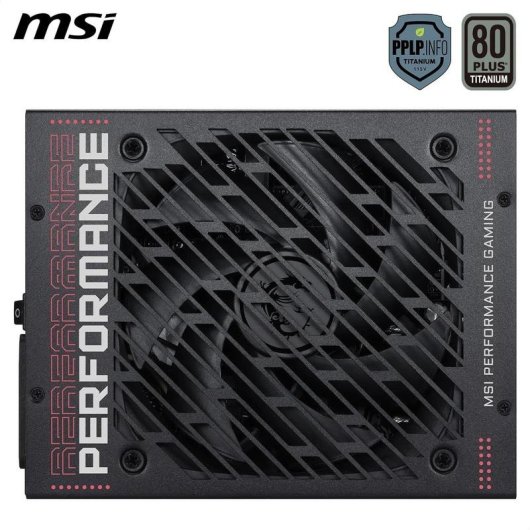 Fuente de Alimentación MSI MPG Ai1600TS 1600W Certificación 80+ Titanium modular