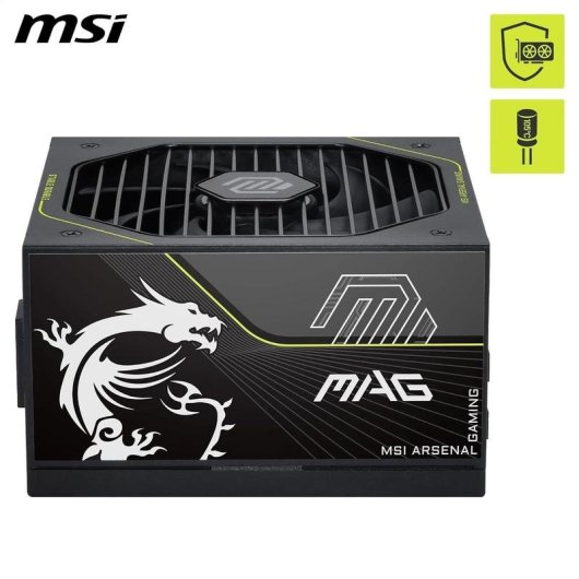 Fuente de Alimentación MSI MAG A1000PLS 1000W Certificación 80+ Platinum modular