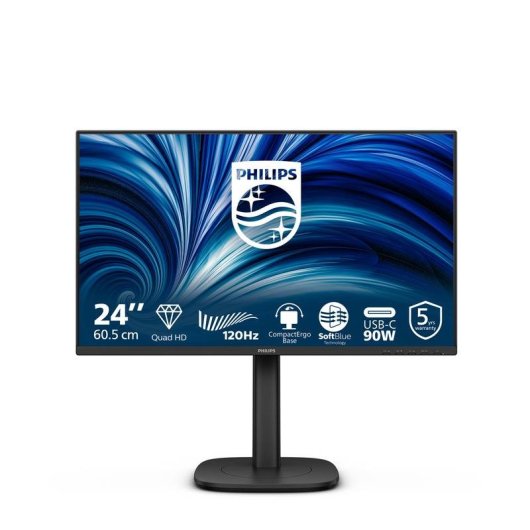 Monitor Philips 24B2U3601 23,8" Quad HD 120Hz IPS USB-C Altura Ajustable