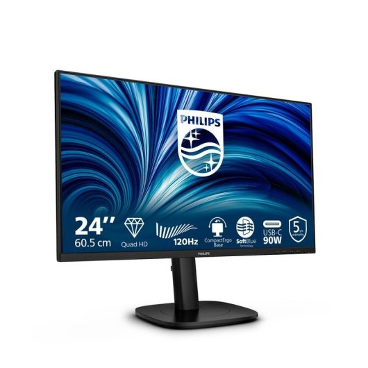 Monitor Philips 24B2U3601 23,8" Quad HD 120Hz IPS USB-C Altura Ajustable