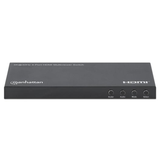 Multiview HDMI-Switch 4x1 Manhattan 4K@30Hz PiP Schwarz