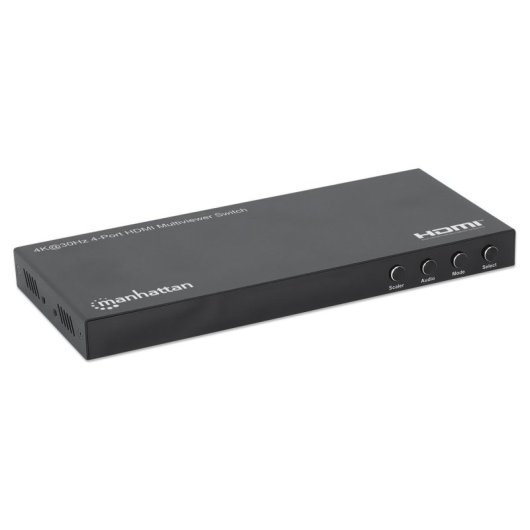 Multiview HDMI-Switch 4x1 Manhattan 4K@30Hz PiP Schwarz