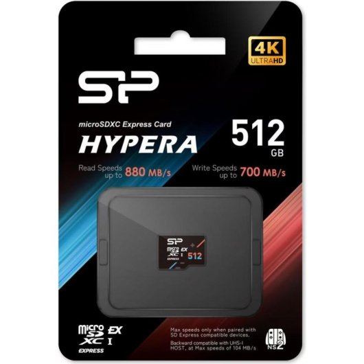 Tarjeta microSDXC Silicon Power 512GB UHS-I U3 V30 A1 Negra