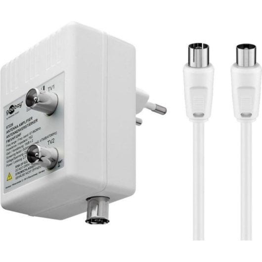 Amplificador de sinal TV Goobay 67226 IEC 230V 2 portos