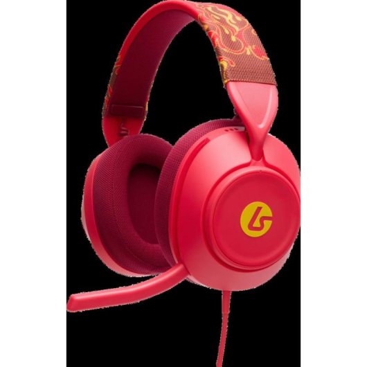 Auriculares PowerA LS10X Gen 2 com cabo USB Virtual Surround gaming vermelho