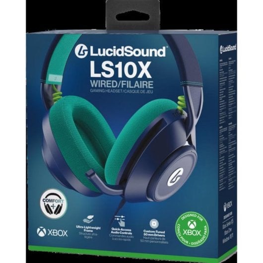 Auriculares PowerA XBHS0502-01 com cabo USB Over Ear para Xbox azul